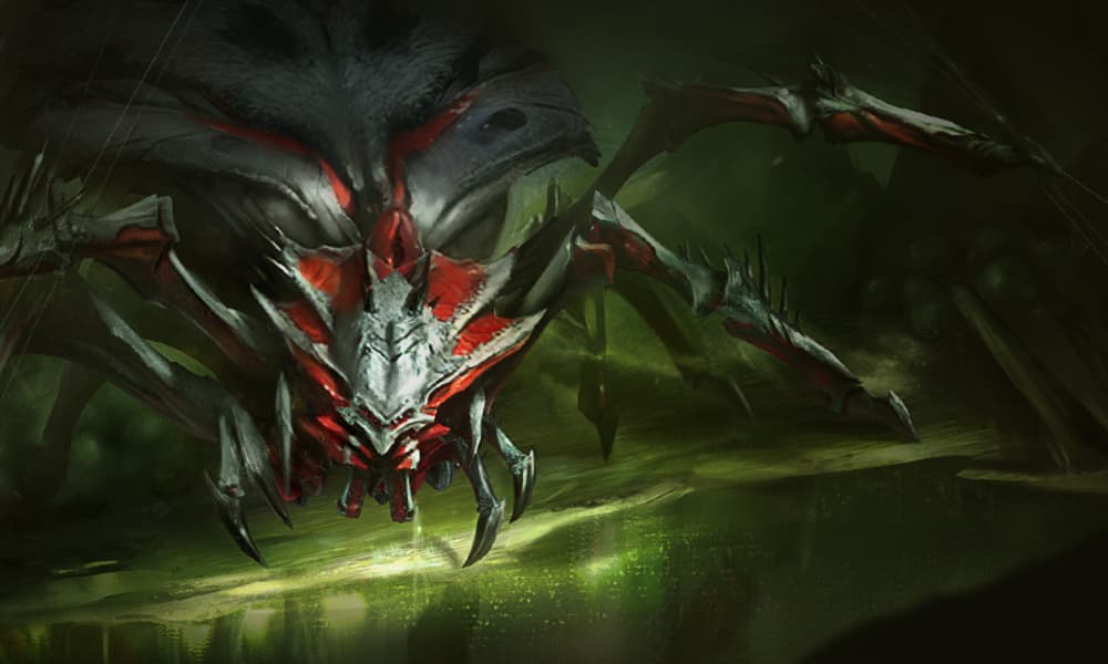 The Hard Mode Dungeon Boss, Tainted Skavag, in RAID: Shadow Legends.