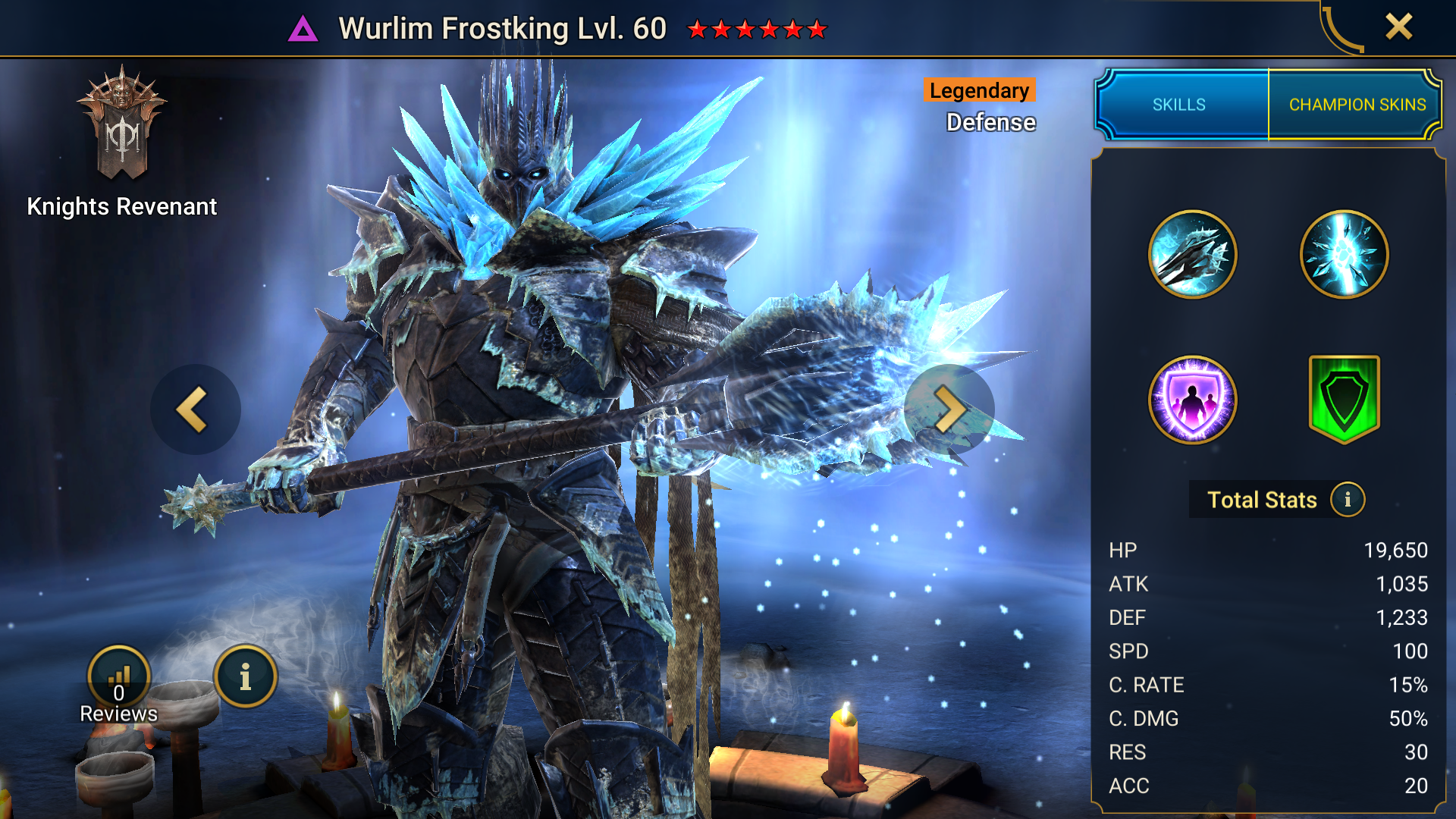 Wurlim Frostking, RAID: Shadow Legends champion