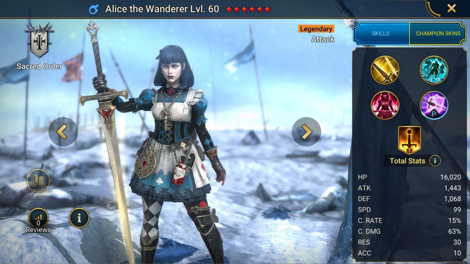 Champion guide alice the wanderer raid shadow legends