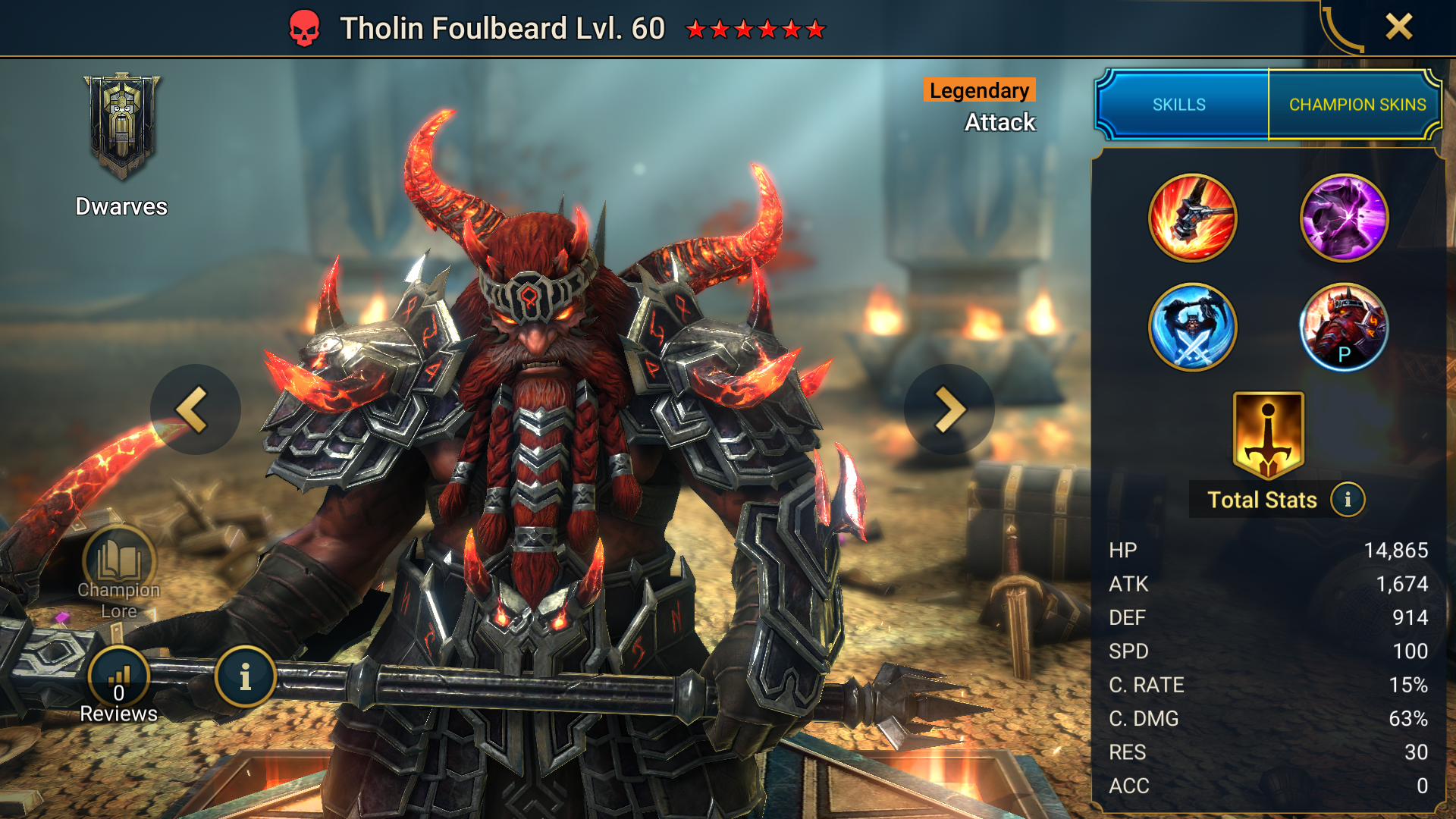 THOLIN FOULBEARD FROM THE CHAOS AWAKES EVENT IN RAID: SHADOW LEGENDS