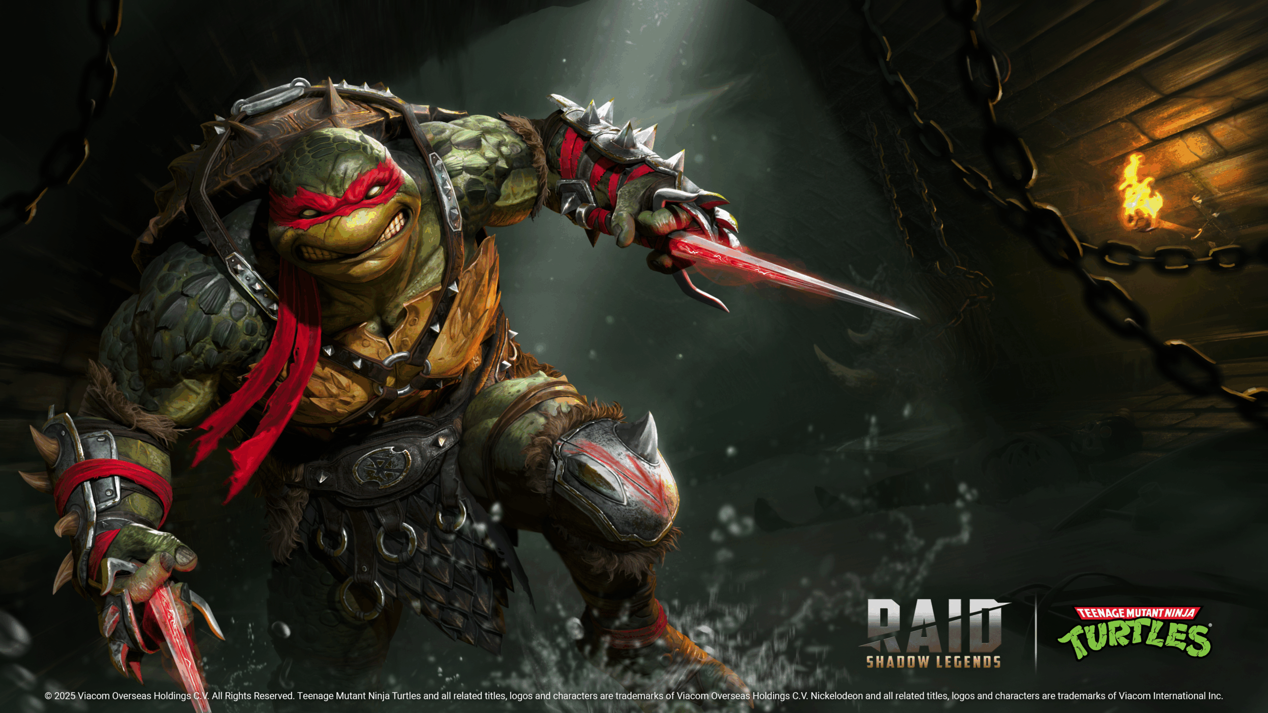 KEY ART FOR RAID X TMNT COLLABORATION