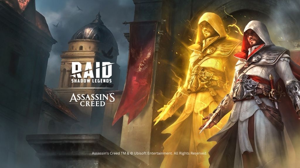 ART OF THE LEGENDARY EZIO AUDITORE FROM ASSASSIN’S CREED IN RAID: SHADOW LEGENDS
