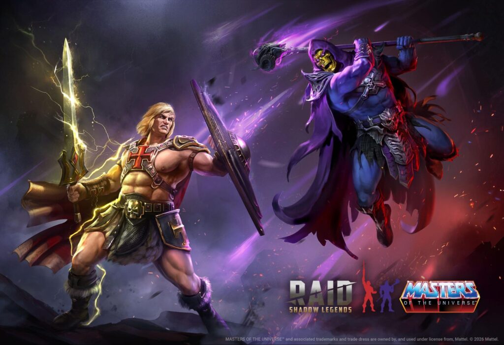 KEY ART FOR THE RAID: SHADOW LEGENDS X MASTERS OF THE UNIVERSE EVENT