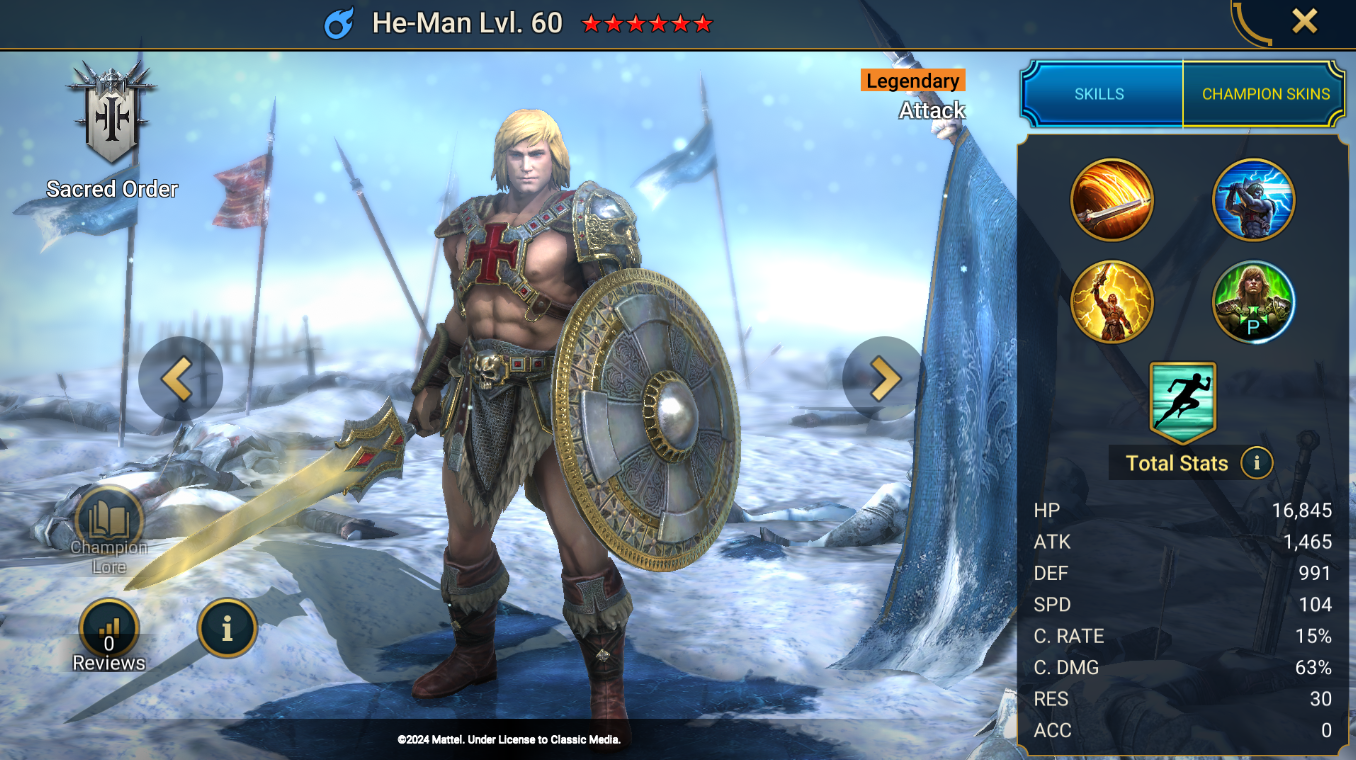 HE-MAN IN RAID: SHADOW LEGENDS